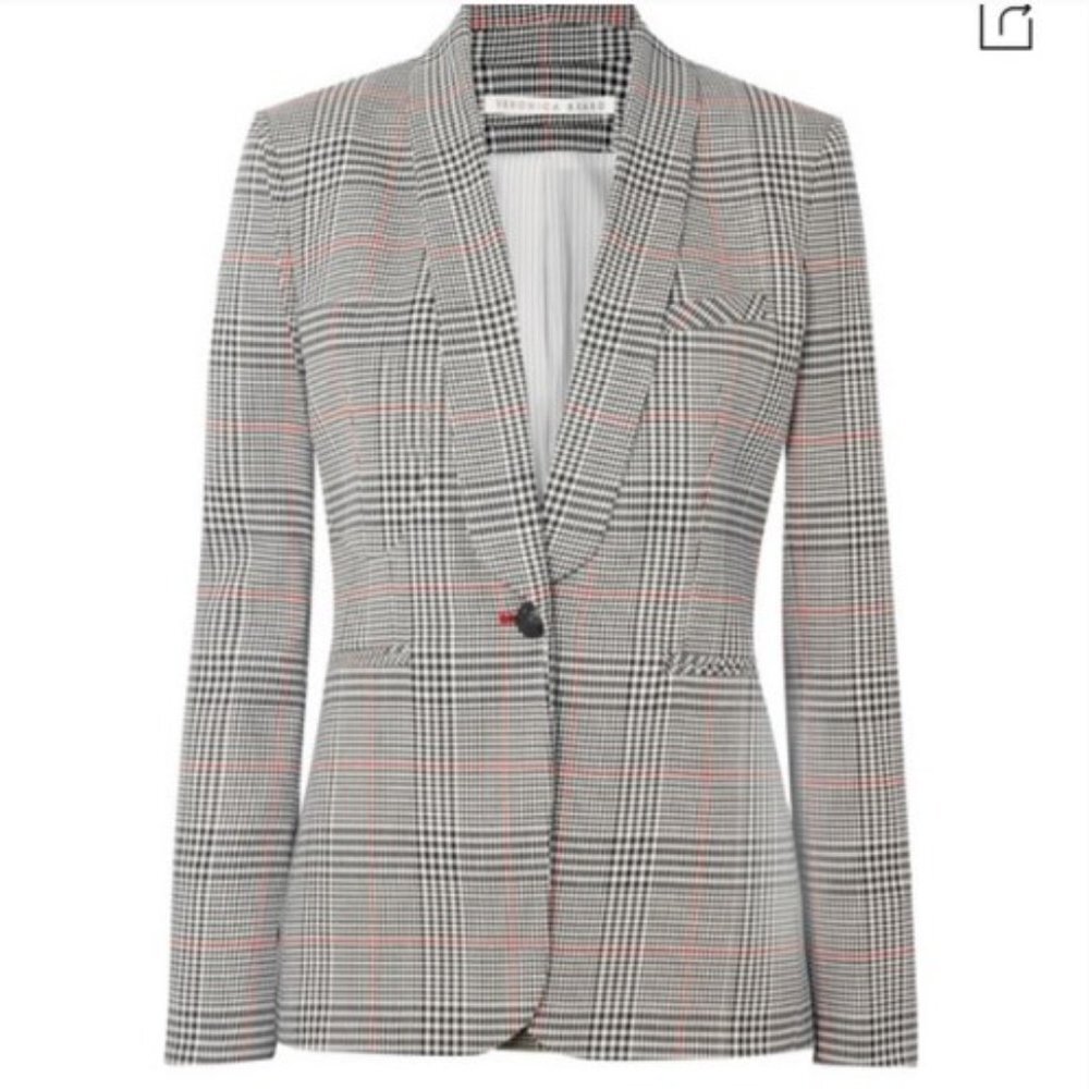 Veronica Beard Plaid Eva Dickey Jacket Blazer Size 8